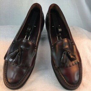 Bass Quimby Mens Tassel Loafers Burgundy Cordovan